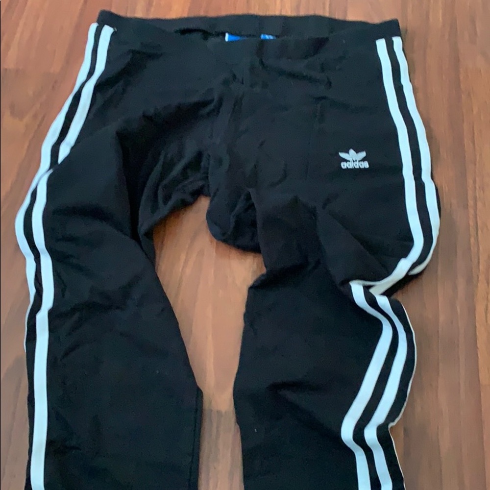 Adidas striped leggings